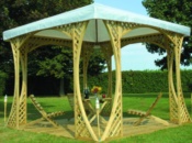 Gazebo basic con struttura in legno 