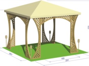 GAZEBO LEGNO PLUS 